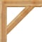Ekena Millwork Traditional Block Rough Sawn Bracket w/ Offset Brace, Western Red Cedar, 8"W x 38"D x 38"H BKT0806X38X38TRA05RWR - alternate 4